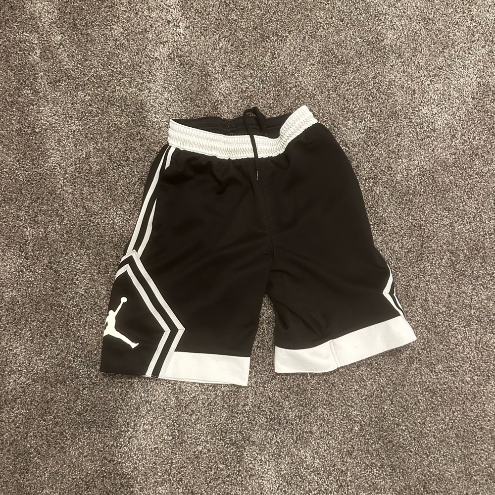 Jordan Black and White Kids' Shorts